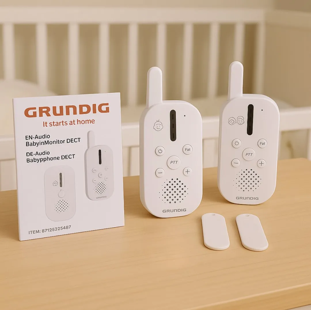 Grundig DECT Babyfoon - 150m Bereik - Ouder- en Babyunit - Wit