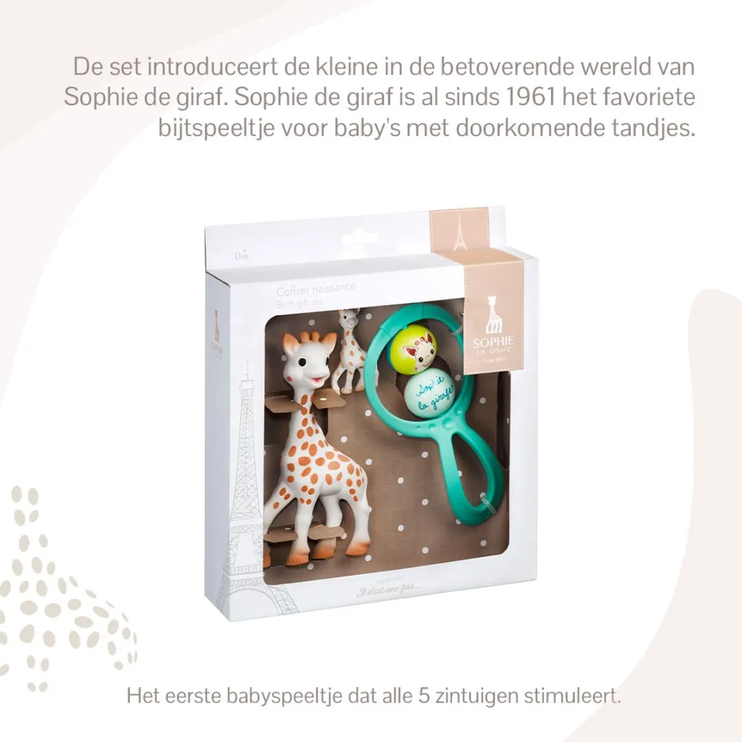 Sophie de Giraf Geboortecadeau - 3-delig Meerkleurig