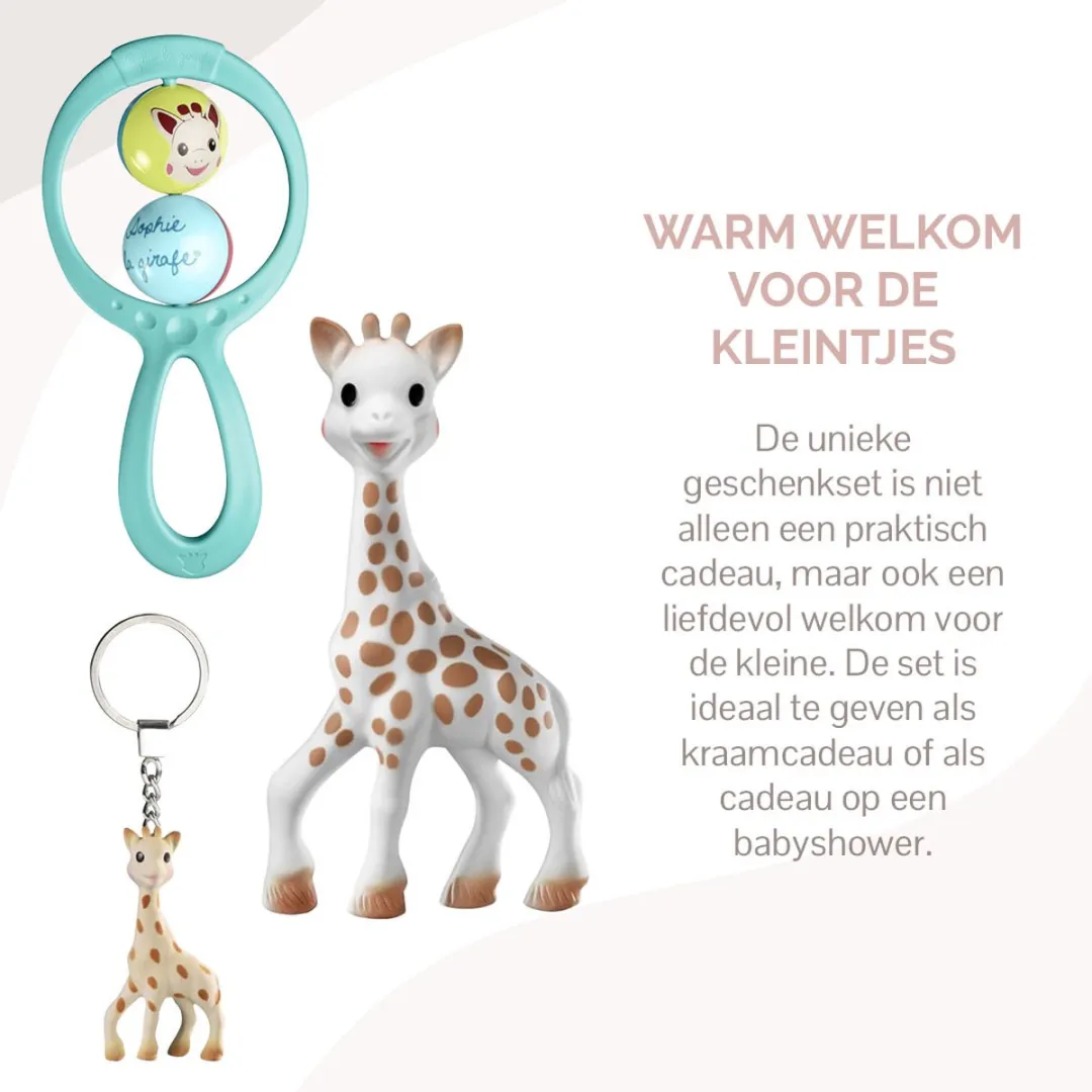 Sophie de Giraf Geboortecadeau - 3-delig Meerkleurig