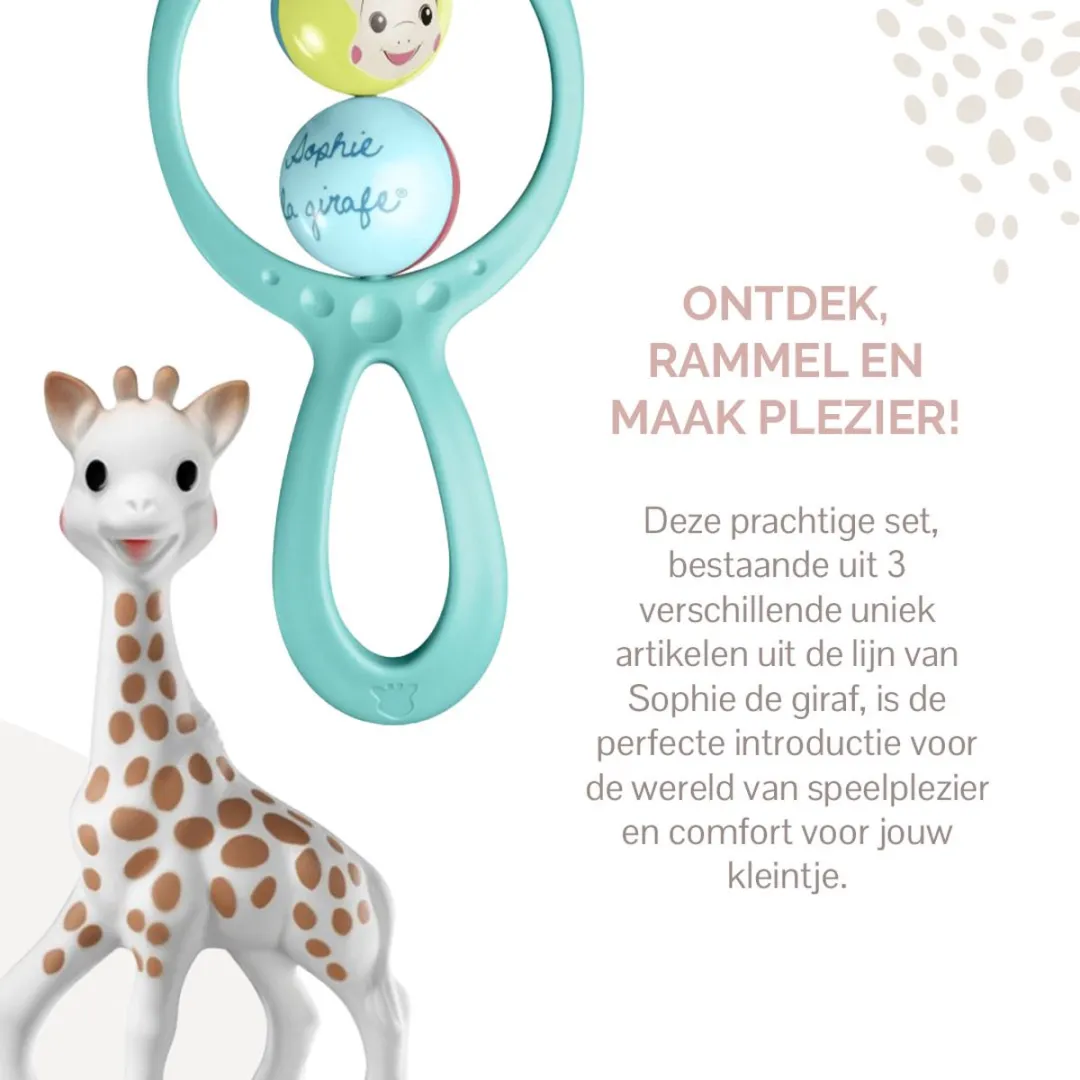 Sophie de Giraf Geboortecadeau - 3-delig Meerkleurig - afbeelding 6 van 6