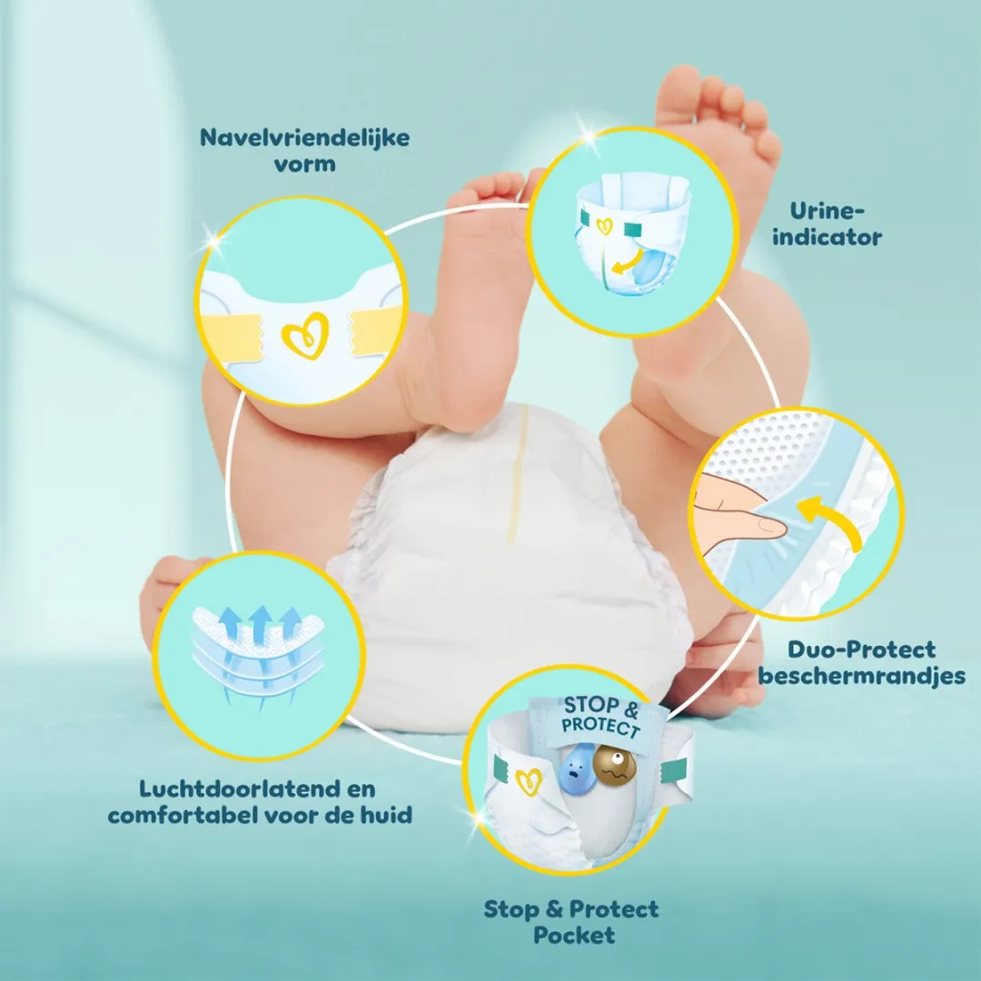 Pampers Premium Protection Maat 2 Luiers - 240 Stuks