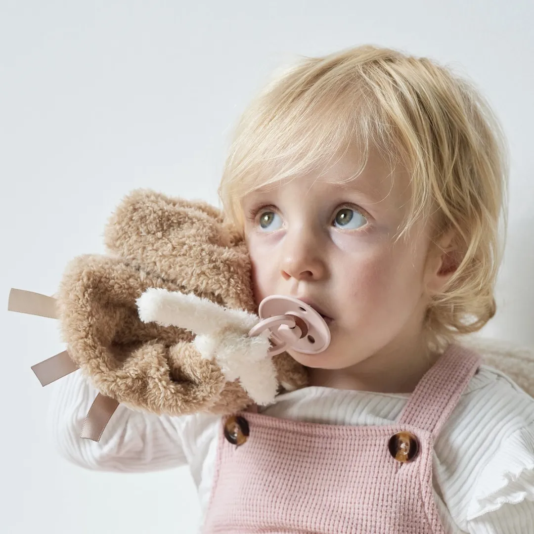 Nattou Teddy Knuffeldoekje Neushoorn 39cm - Karamel