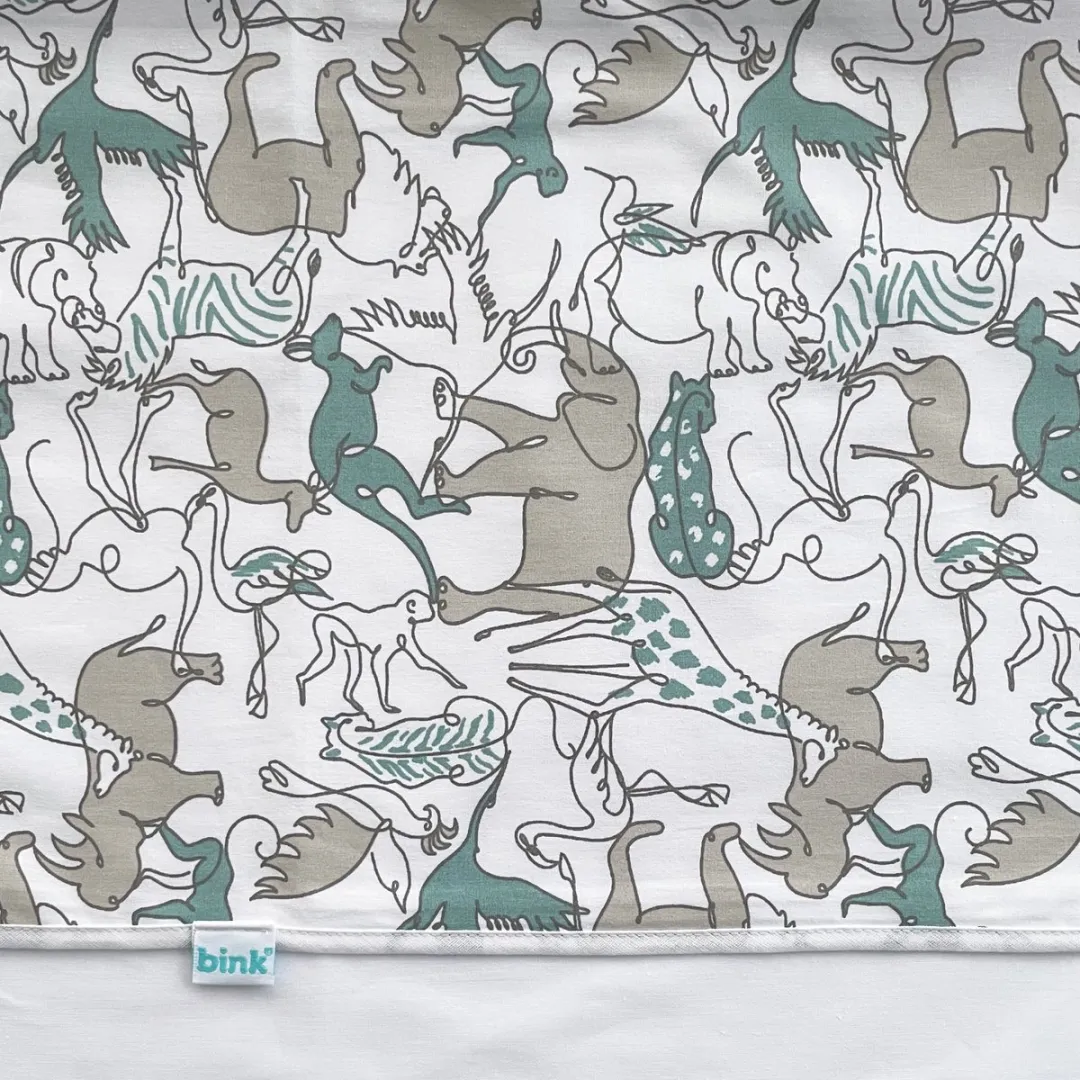 BINK Bedding Ledikantlaken Safari 100x150cm