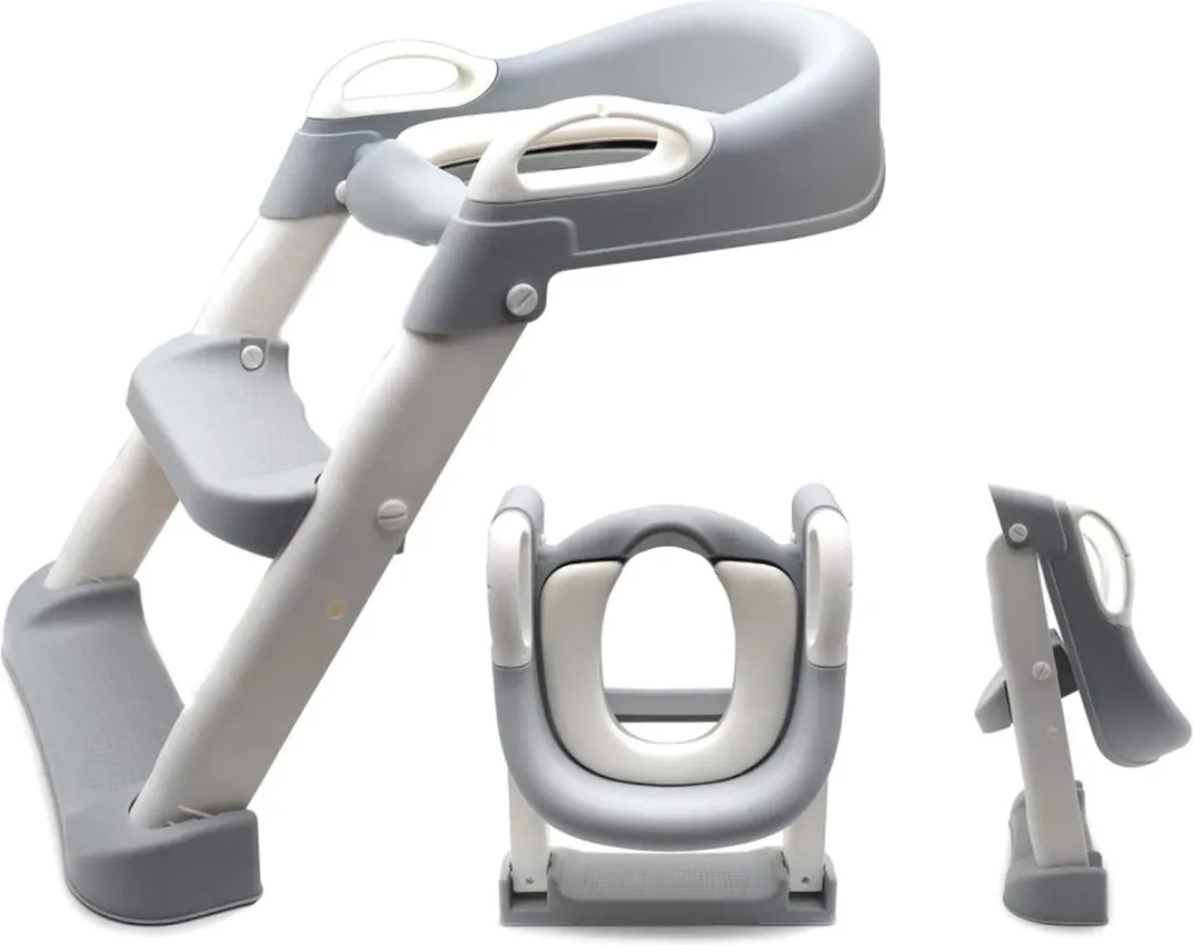 Eco Toys Grijs Toilettrainer met Trapje