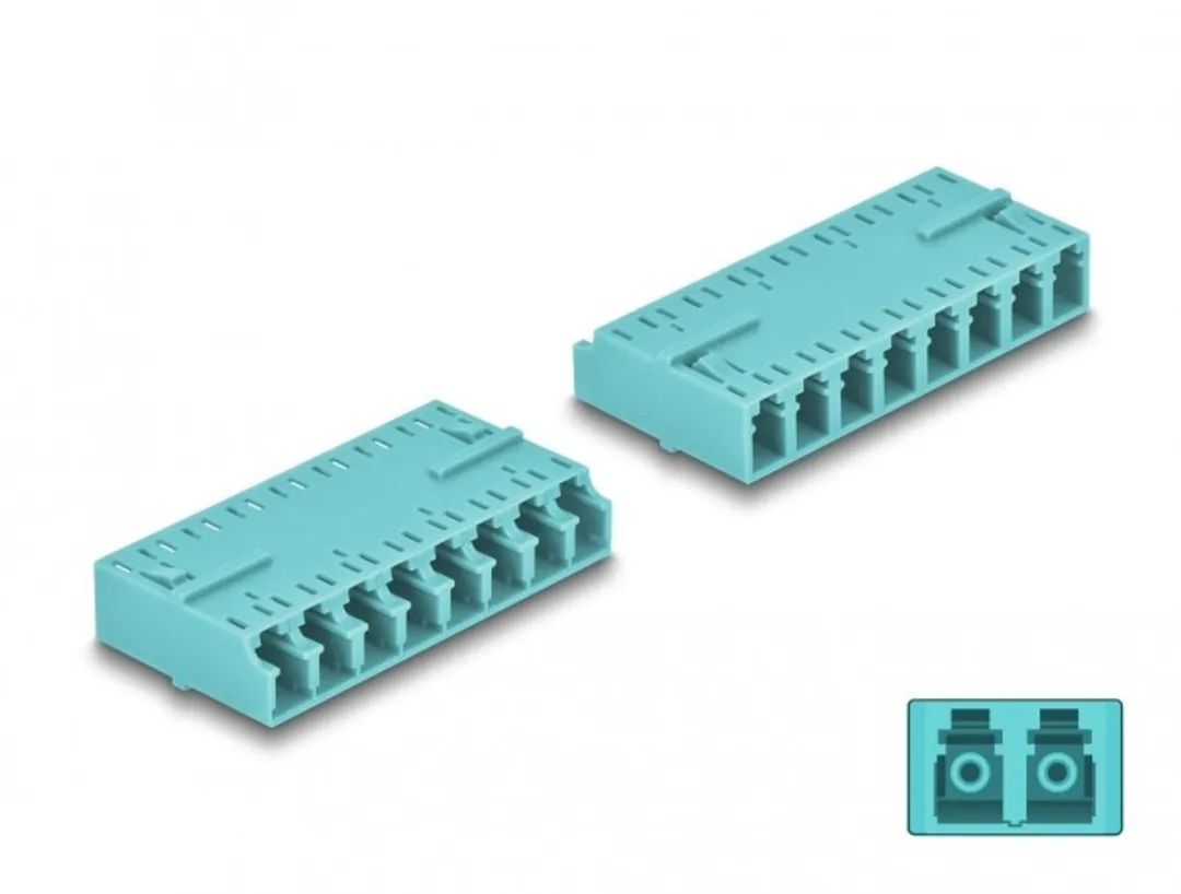 Delock Optische Vezelkoppeling HD LC Octuplex Aqua