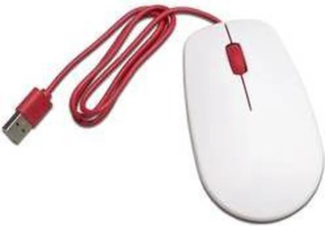 Raspberry Pi Muis Wit/Rood