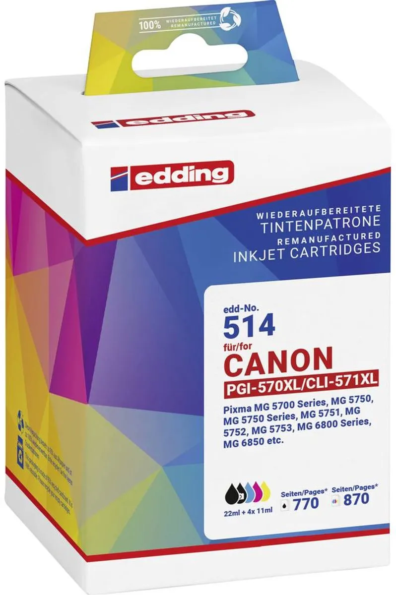edding Inktcartridge 18-514 CombiPack