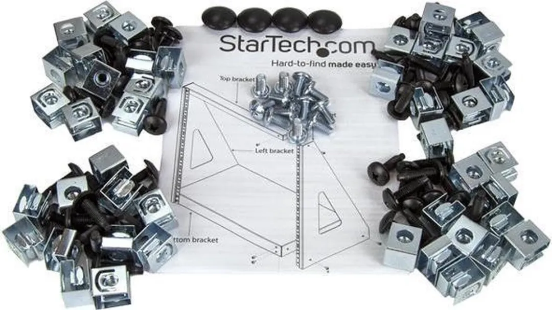 Startech 2POSTRACK16 Open Frame Serverkast 16U - Zwart