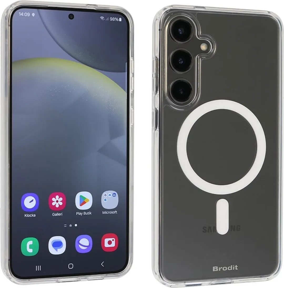 Brodit Hoesje Samsung Galaxy S24 Ultra - Transparant