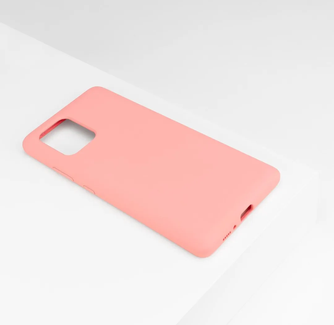 BMAX Siliconen Hoesje Samsung Galaxy S10 Lite - Peach - BMAX67158