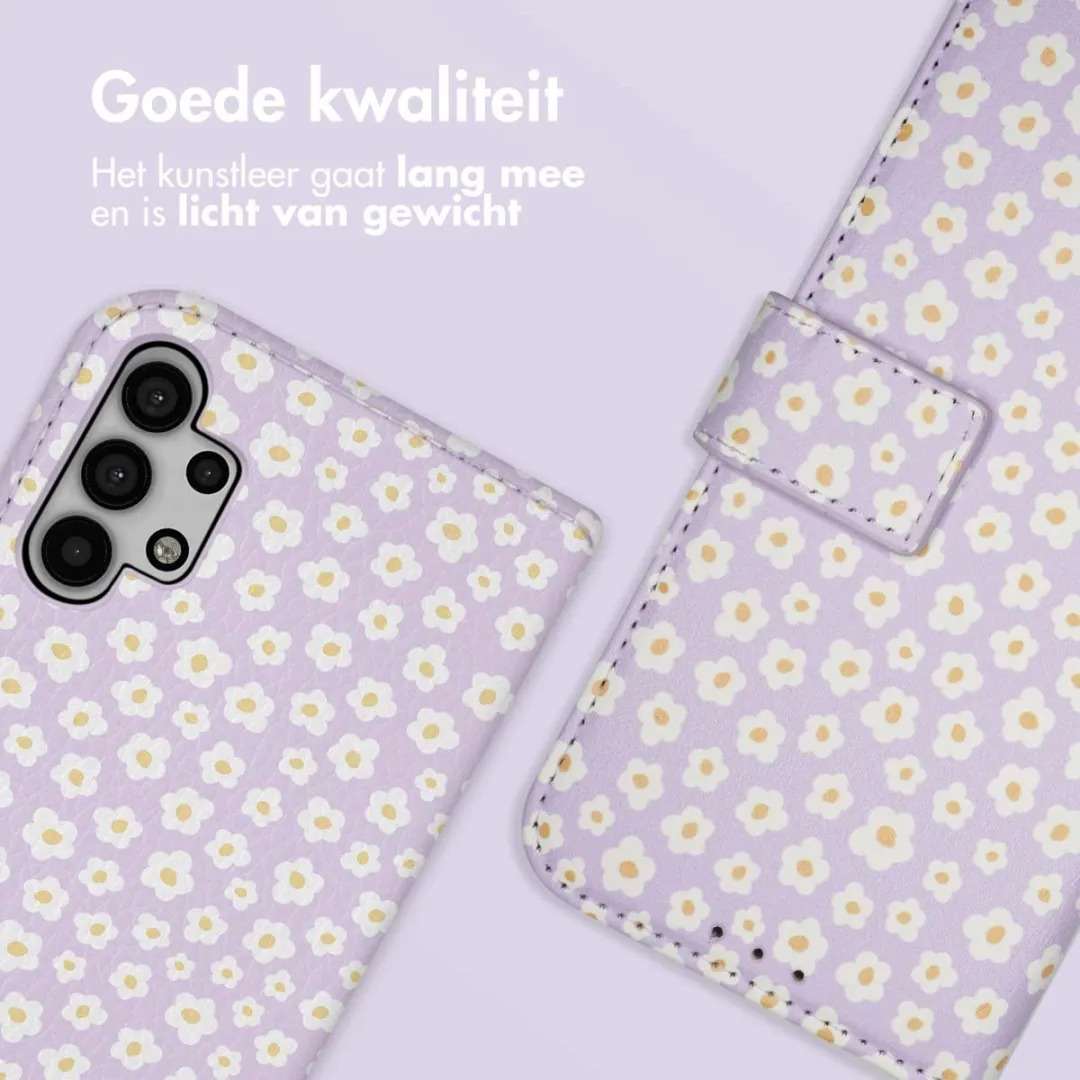 Imoshion Galaxy A32 5G Hoesje - White Daisy - 3 Pasjes