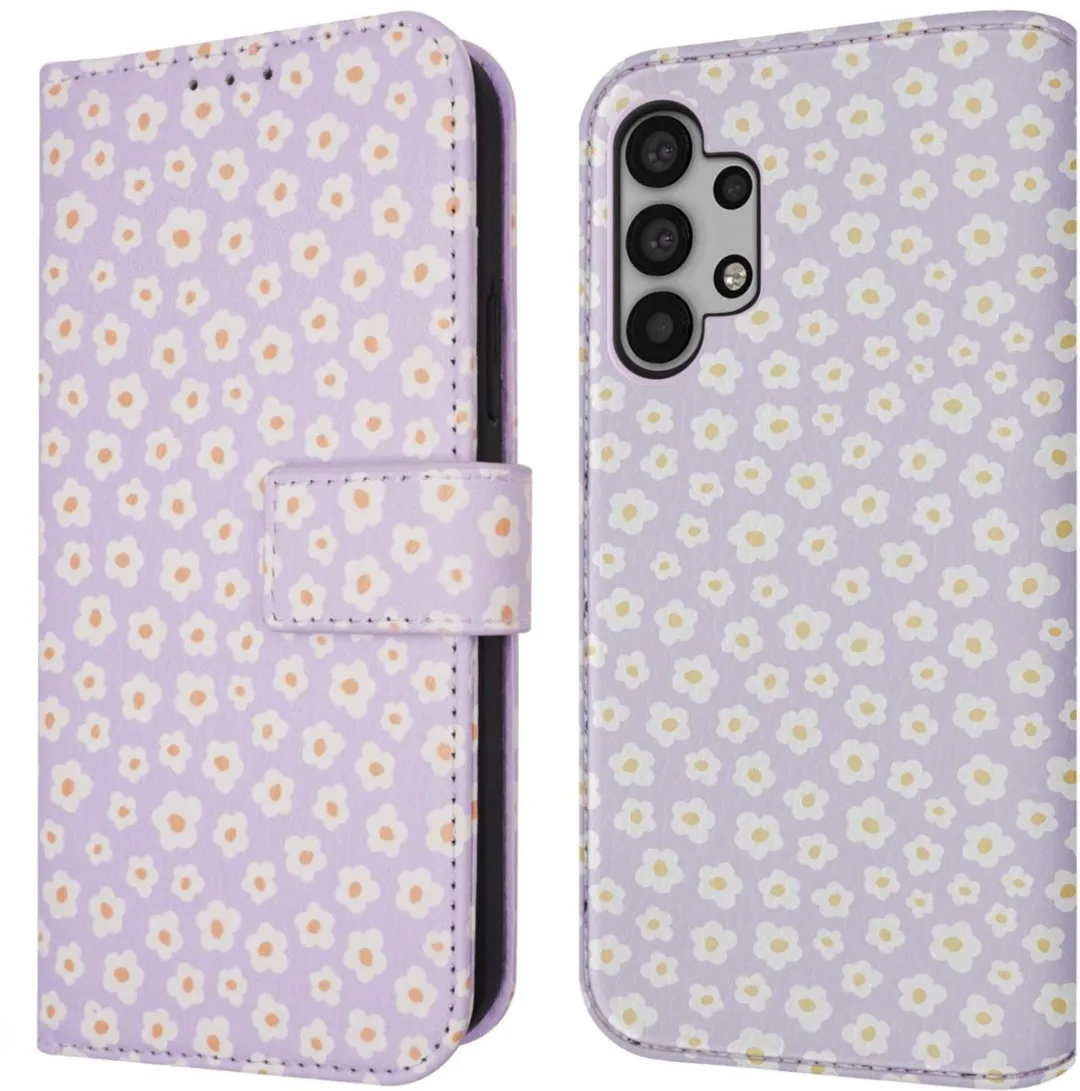 Imoshion Galaxy A32 5G Hoesje - White Daisy - 3 Pasjes