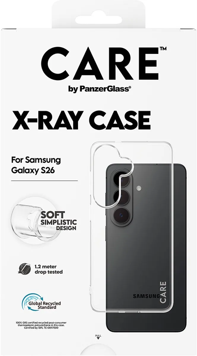 PanzerGlass CARE X-Ray Case Samsung Galaxy S26 Hoes - Transparant