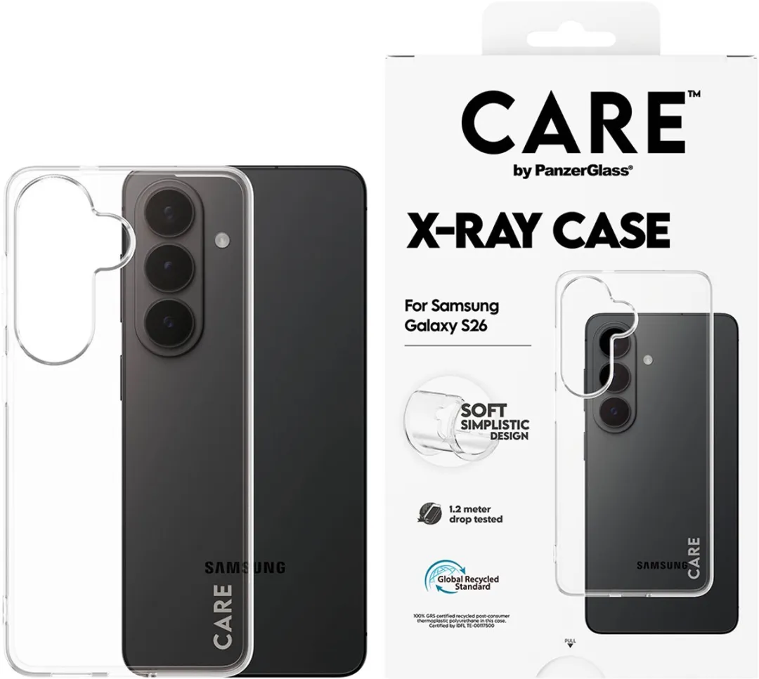 PanzerGlass CARE X-Ray Case Samsung Galaxy S26 Hoes - Transparant