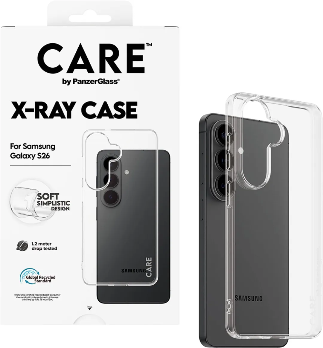 PanzerGlass CARE X-Ray Case Samsung Galaxy S26 Hoes - Transparant