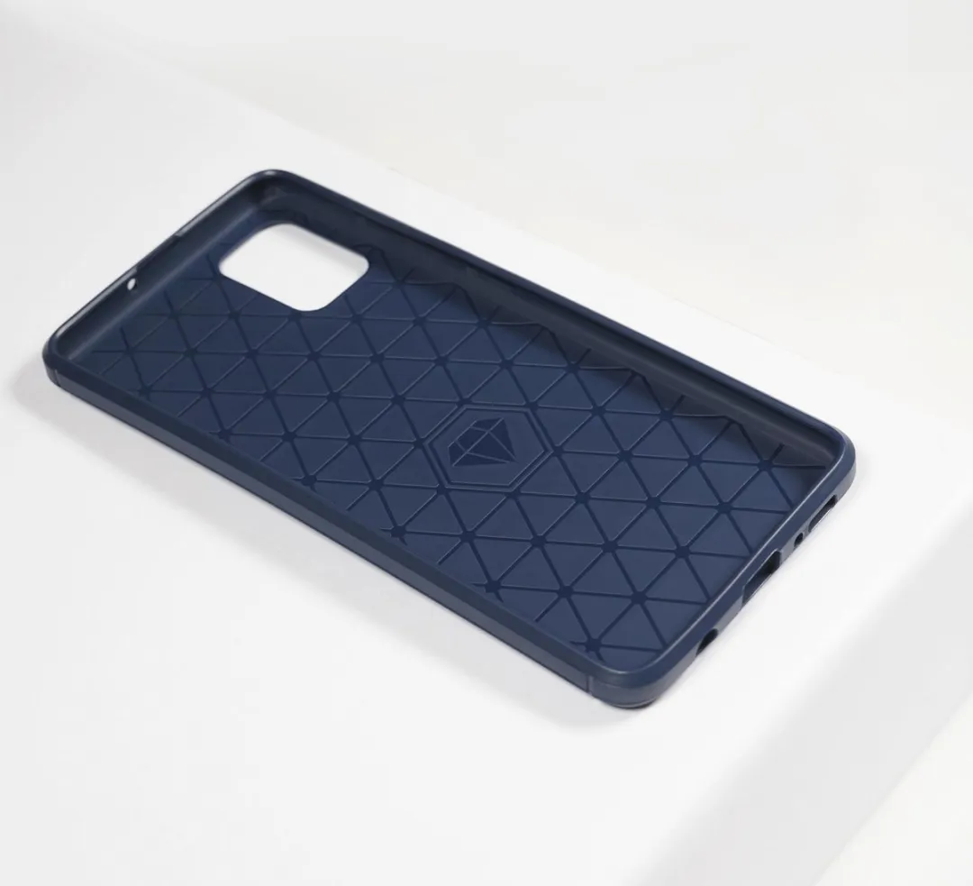 BMAX Carbon Soft Case Samsung Galaxy A51 - Blauw