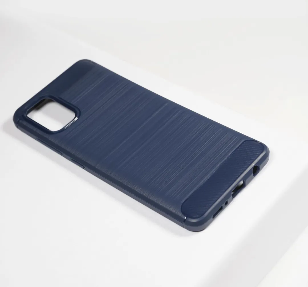 BMAX Carbon Soft Case Samsung Galaxy A51 - Blauw