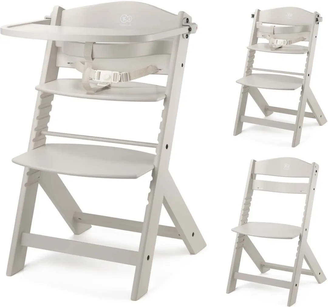 KinderKraft ENOCK Houten Kinderstoel 3-in-1