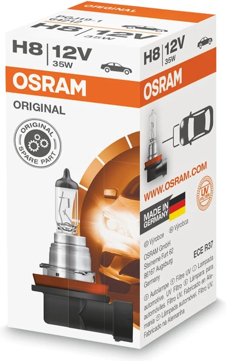 Osram PGJ19-1 H8 Moto Lamp 12V 35W