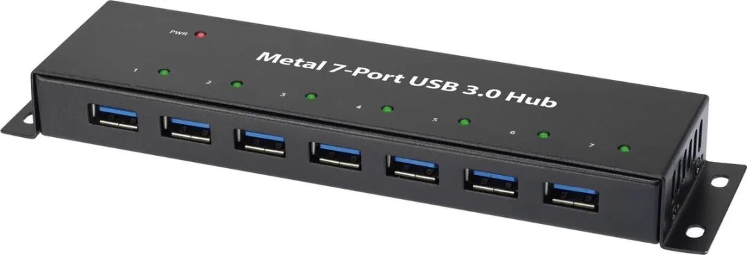 Renkforce RF-3955359 USB-hub 7 Poorten - USB 3.0 - Zwart