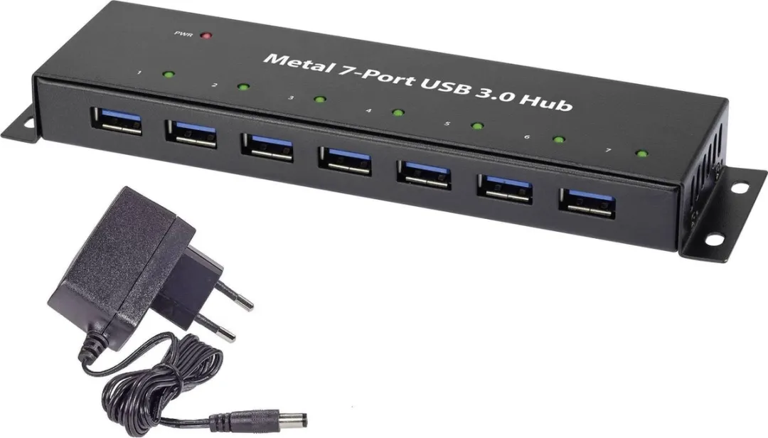 Renkforce RF-3955359 USB-hub 7 Poorten