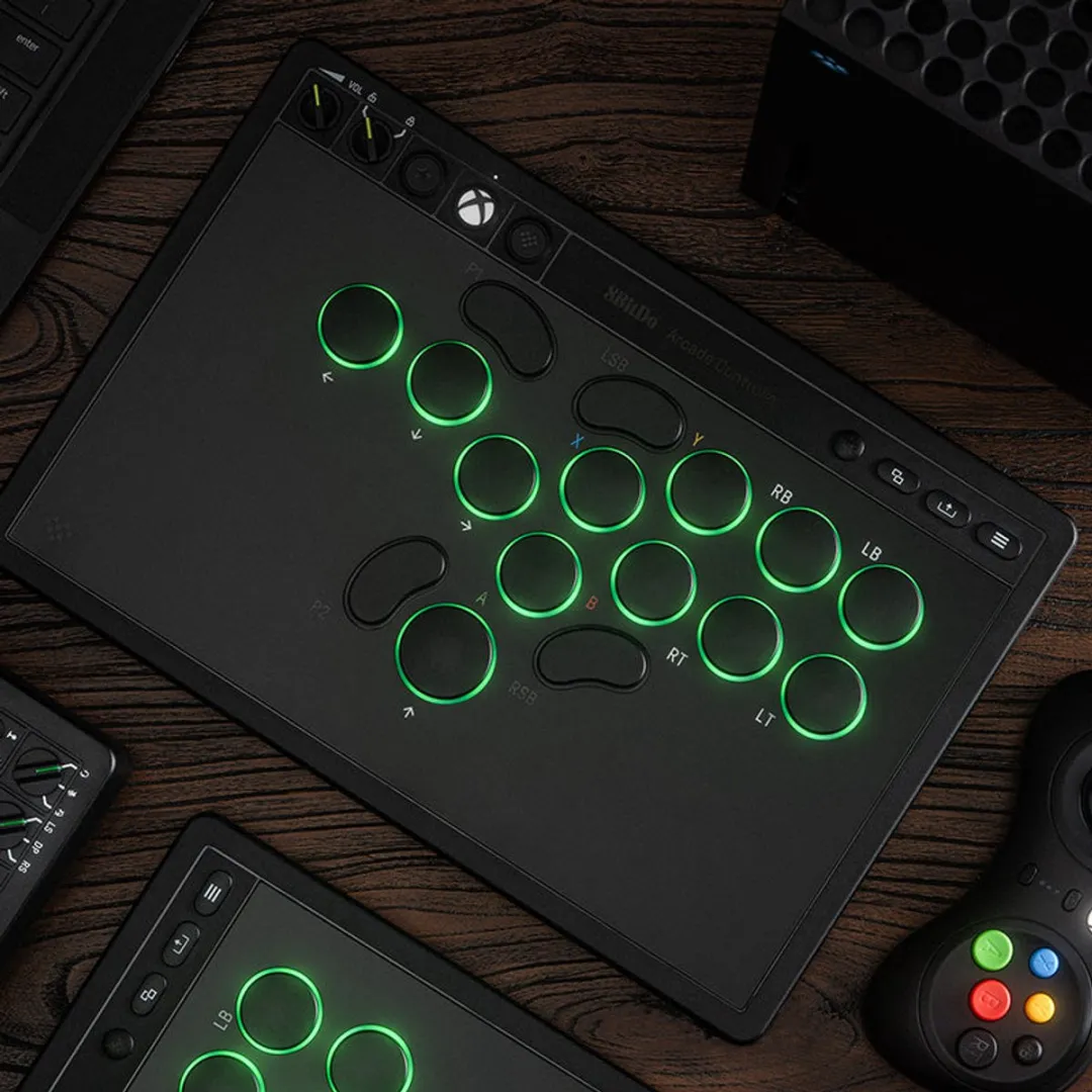 8Bitdo Arcade Controller RET00621 - Zwart - afbeelding 6 van 6