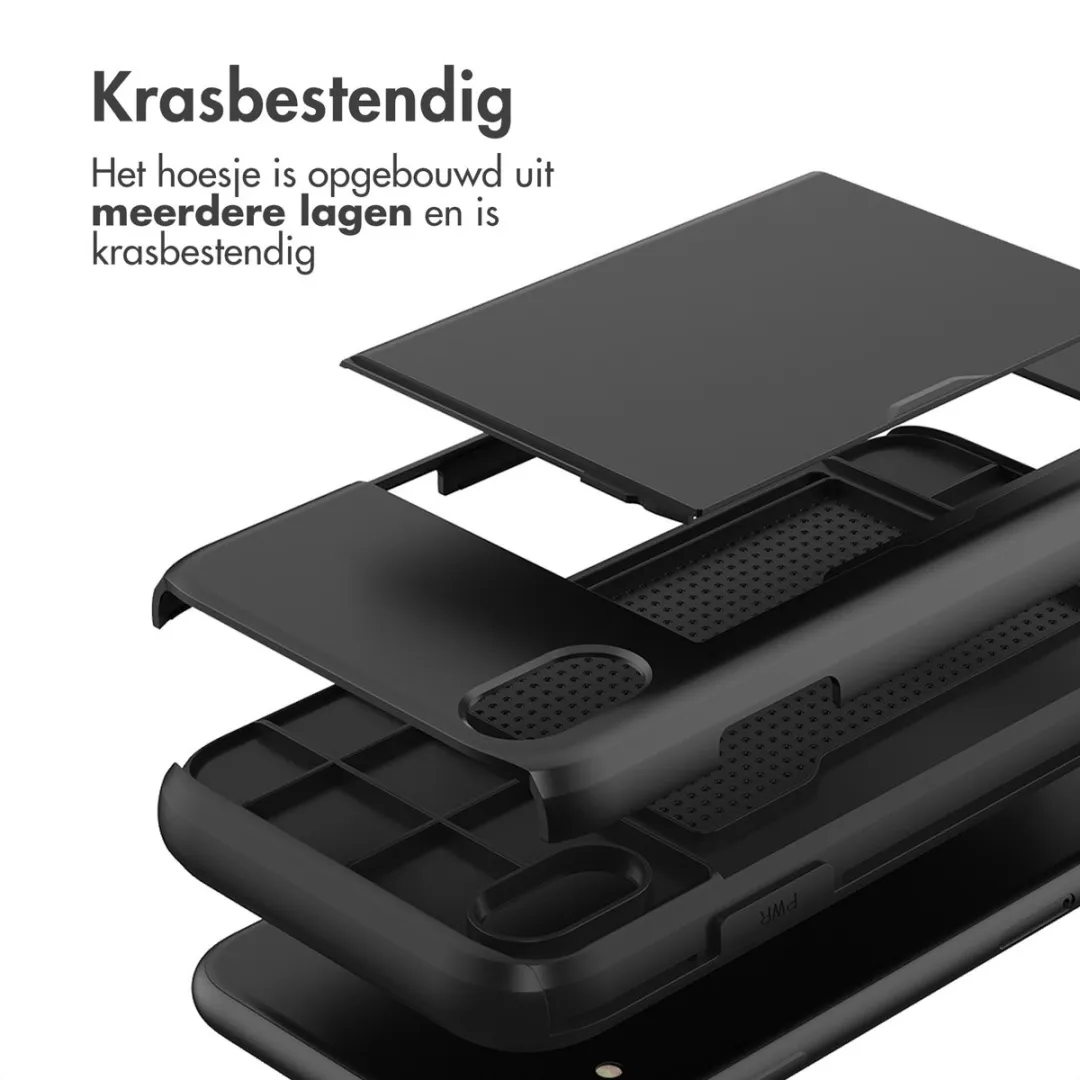 Imoshion Hoesje iPhone XR - Pasjeshouder 2 Stuks - Zwart