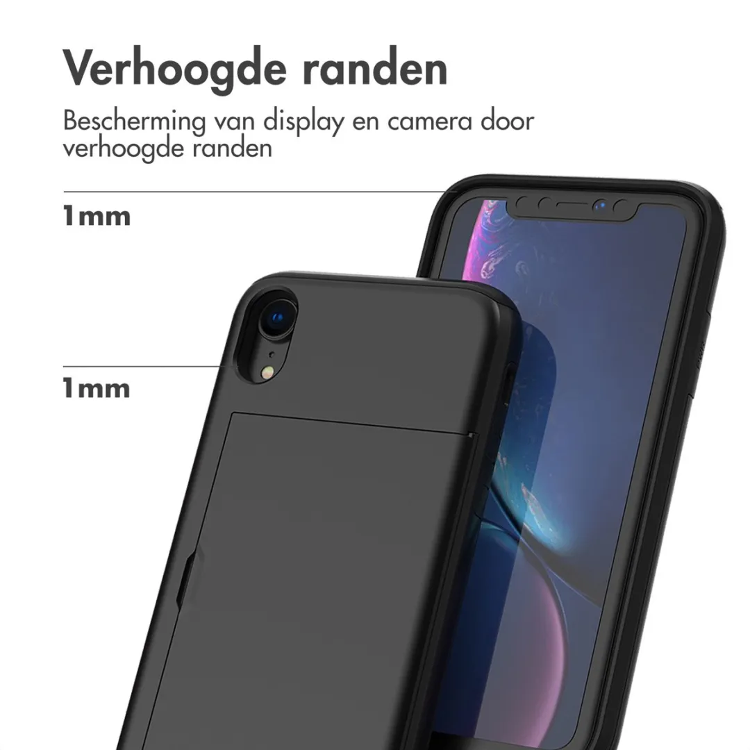 Imoshion Hoesje iPhone XR - Pasjeshouder 2 Stuks - Zwart