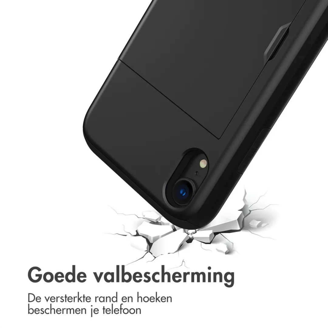 Imoshion Hoesje iPhone XR - Pasjeshouder 2 Stuks - Zwart