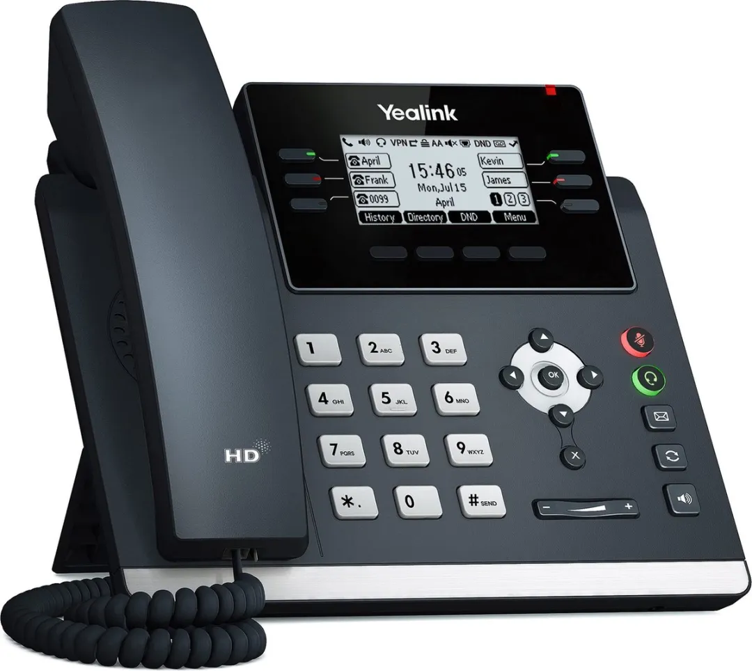 Yealink SIP T42U IP telefoon - Grijs - LCD - Wifi