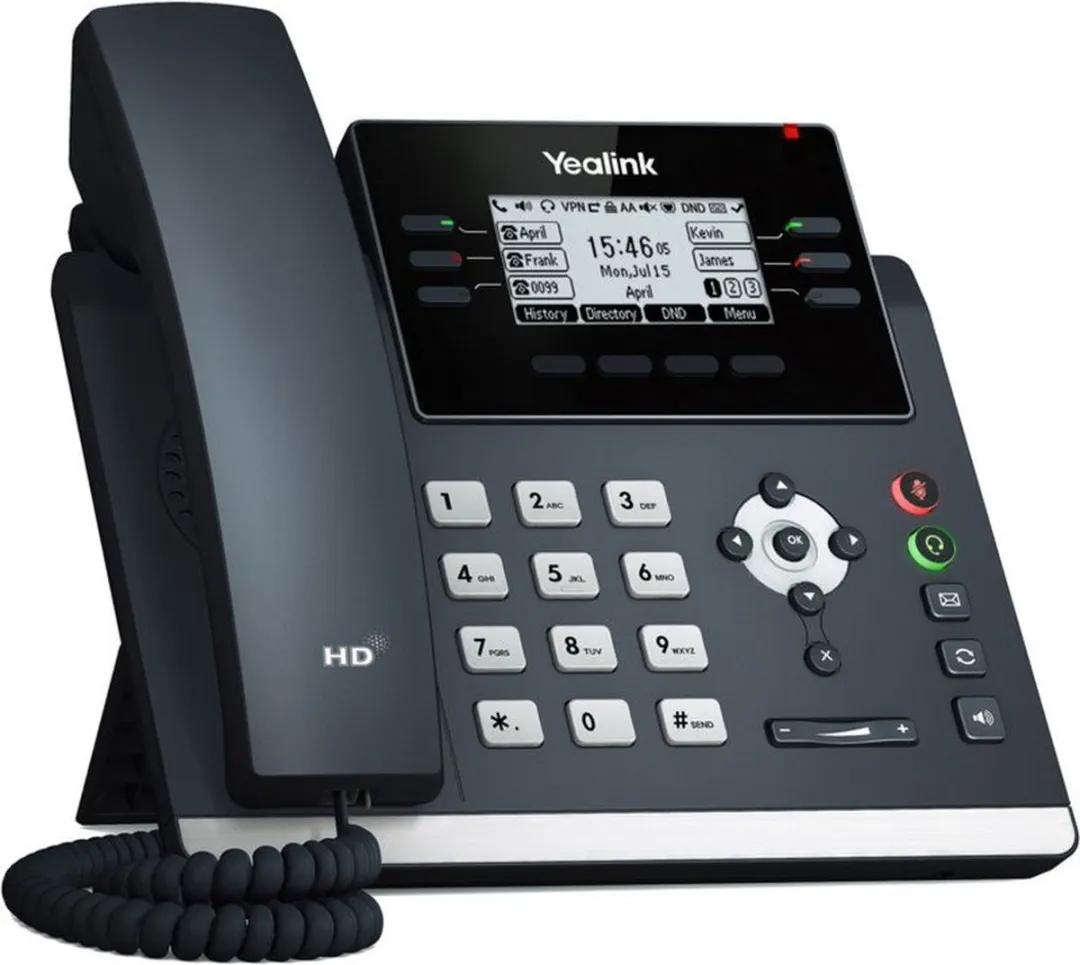 Yealink SIP T42U IP telefoon - Grijs - LCD - Wifi