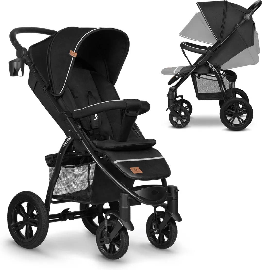 Lionelo Annet Tour Buggy - Opvouwbaar met één hand - Zwart