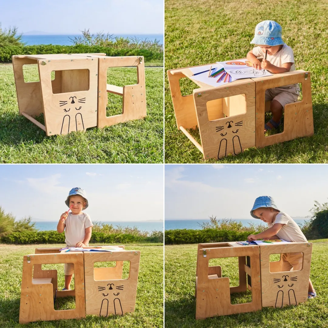 Fits4Kids Leertoren Keukenhulp Premium - Flapje het Konijn