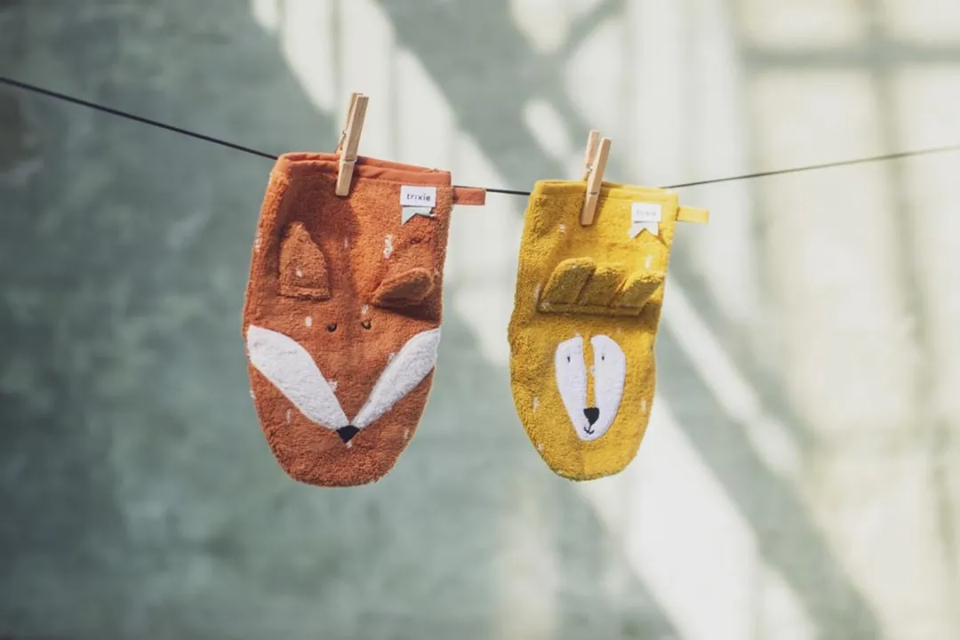 Trixie Washandje Mr. Lion & Mr. Fox - 2 Stuks