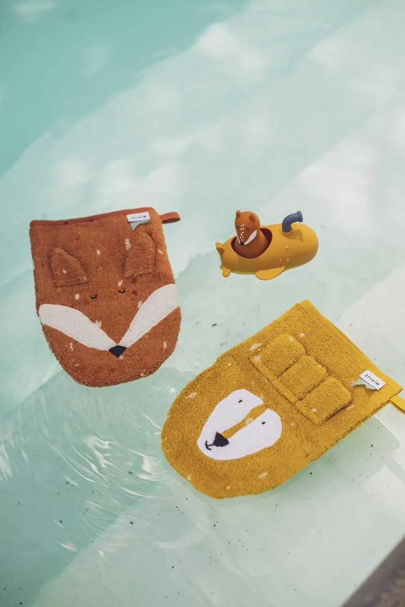Trixie Washandje Mr. Lion & Mr. Fox - 2 Stuks