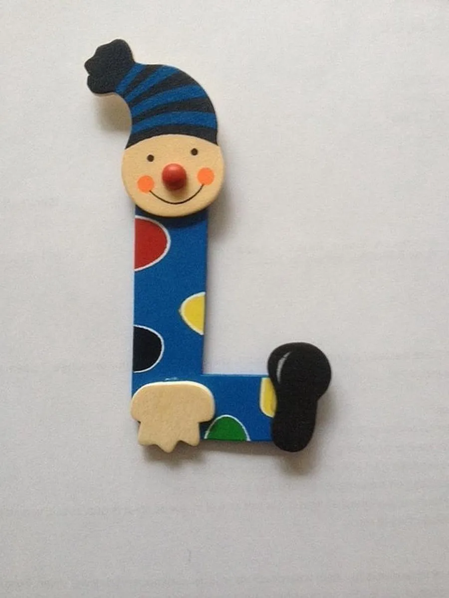 Simply For Kids Houten Naamletter Clown L