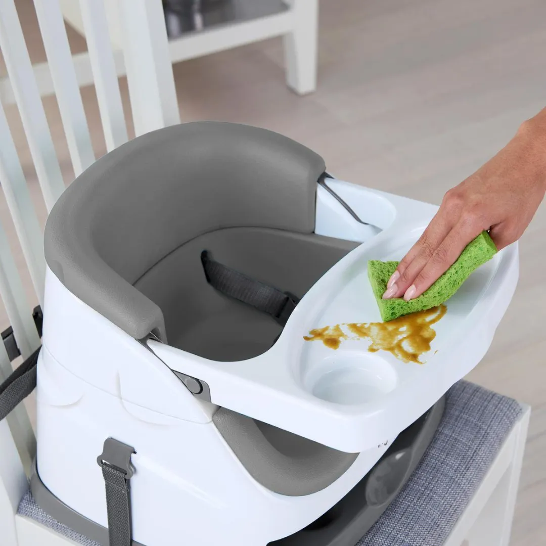 Bright Starts Ingenuity Baby Base 2-in-1 Stoelverhoger - Grijs/Wit