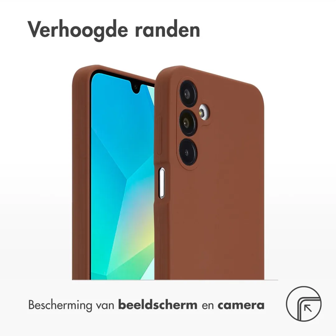 Accezz Hoesje - Geschikt voor Samsung Galaxy A16 (4G) / A16 (5G) - Liquid Silicone Backcover - New Tea Brown