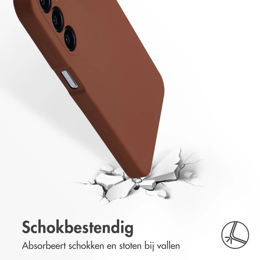Accezz Hoesje - Geschikt voor Samsung Galaxy A16 (4G) / A16 (5G) - Liquid Silicone Backcover - New Tea Brown