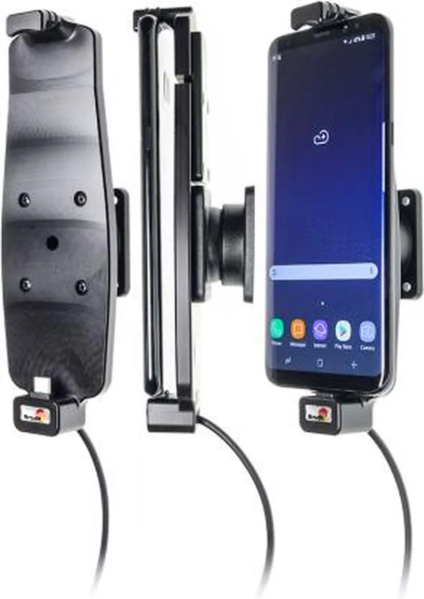 Brodit 521965 Houder-Lader Samsung Galaxy S8+/S9+/S10+ - Zwart