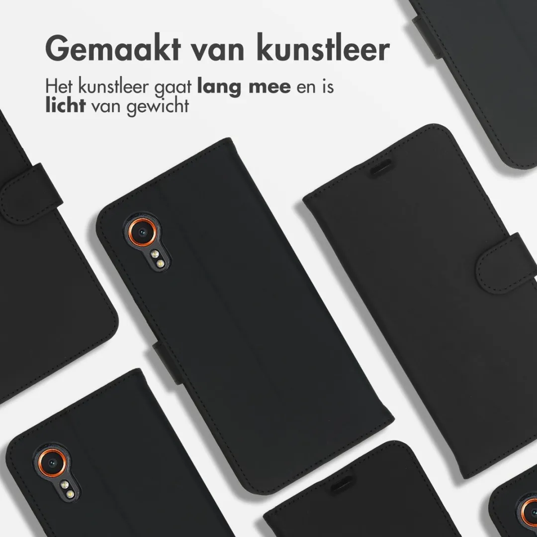 Accezz Hoesje Samsung Galaxy Xcover 7 - Wallet Softcase - 3 Pasjes - Zwart