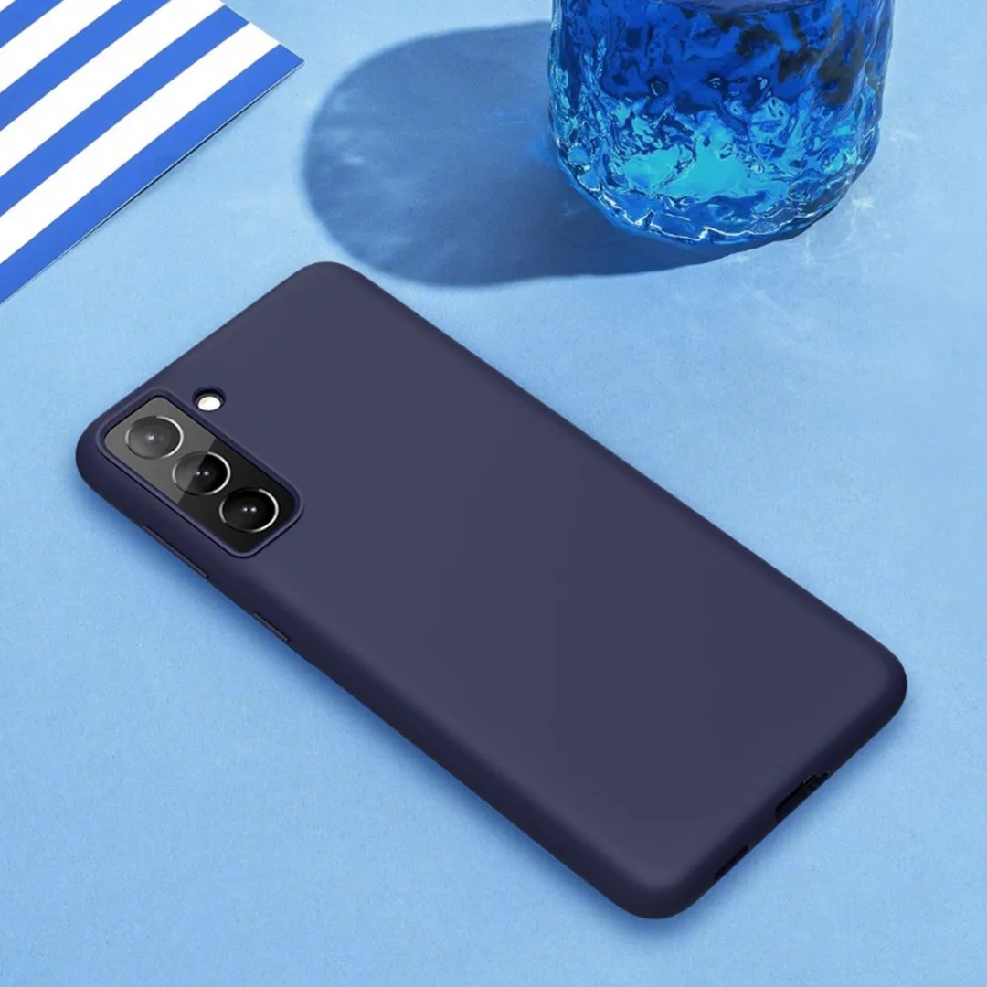 Nillkin Flex Silicone Hoesje Galaxy S21 Plus - Blauw