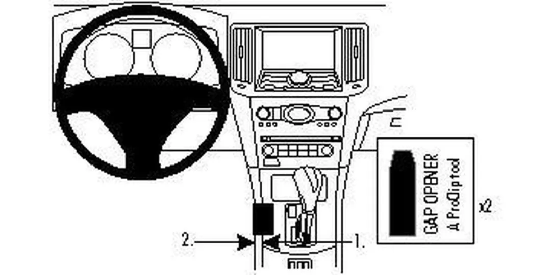 Brodit Proclip Infiniti G37 Console Mount - Zwart