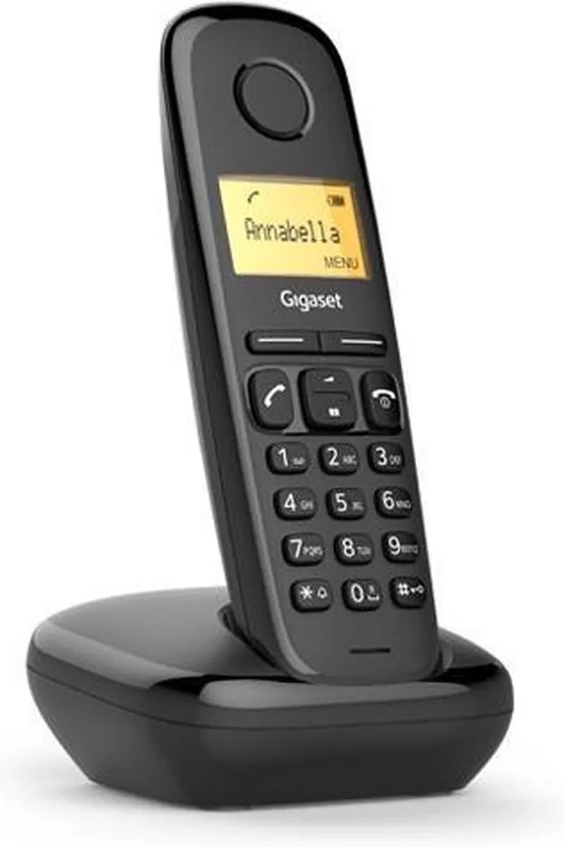 Gigaset A170 Duo Analog/DECT telephone Zwart geen ondersteuning in Nederland