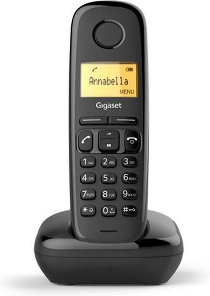 Gigaset A170 Duo Analog/DECT telephone Zwart geen ondersteuning in Nederland