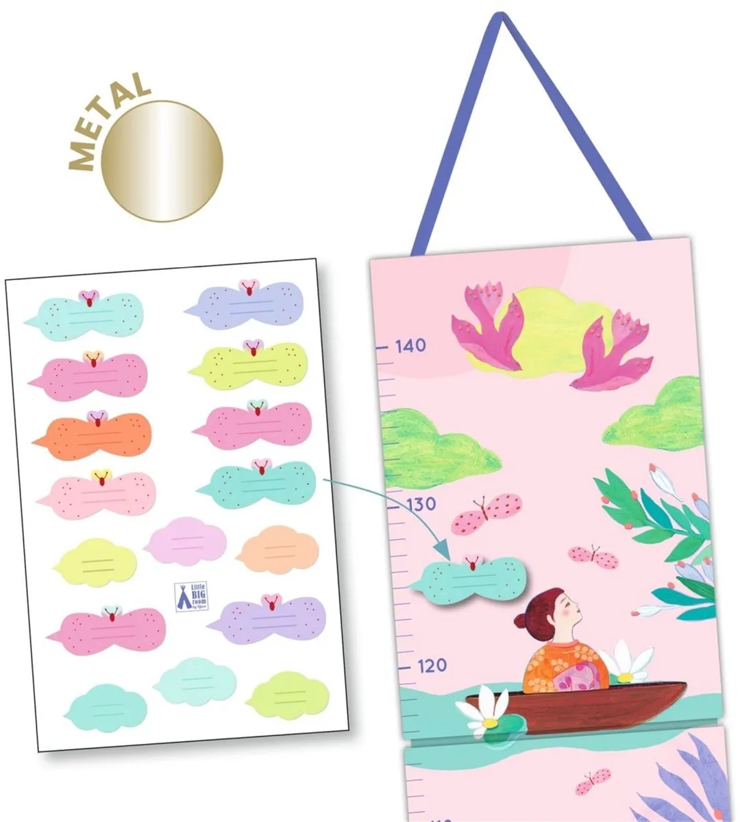 Djeco Groeimeter Kinderkamer Multicolore