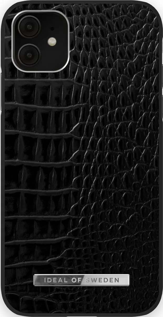 iDeal of Sweden Atelier Case iPhone 11/XR Neo Noir Croco Silver