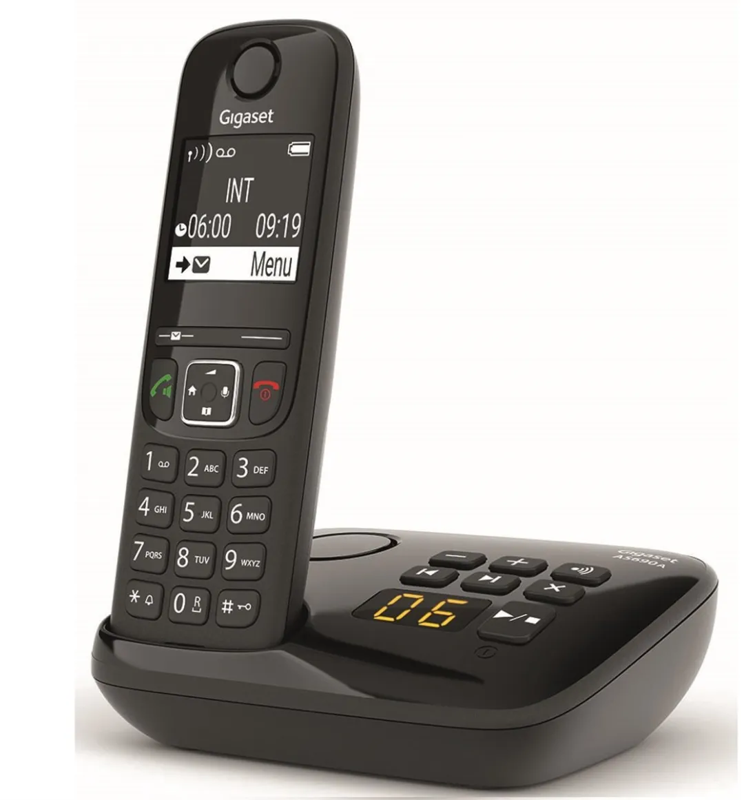 Gigaset AS690A Draadloze Telefoon met Antwoordapparaat - Zwart - afbeelding 6 van 6