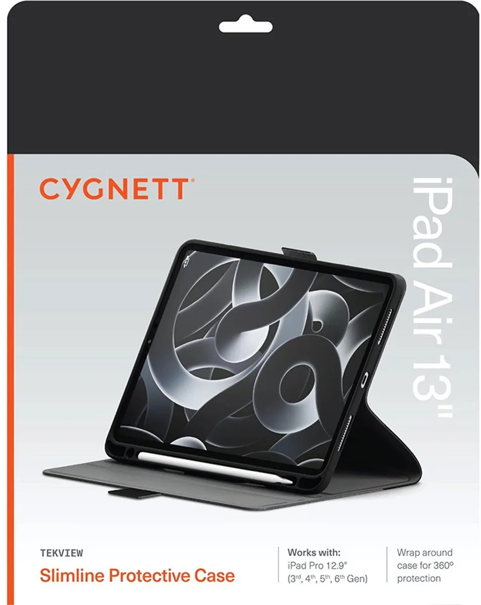 Cygnett TekView CY-CY4977TEKVI Beschermhoes - iPad Air 13" M2 2024 - Zwart - afbeelding 6 van 6