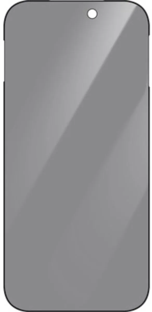 Just in Case Cazy Privacy Screenprotector iPhone 16/17 Pro Max - Anti Spy Glas